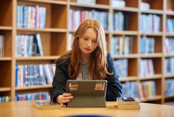 portrait of student learning